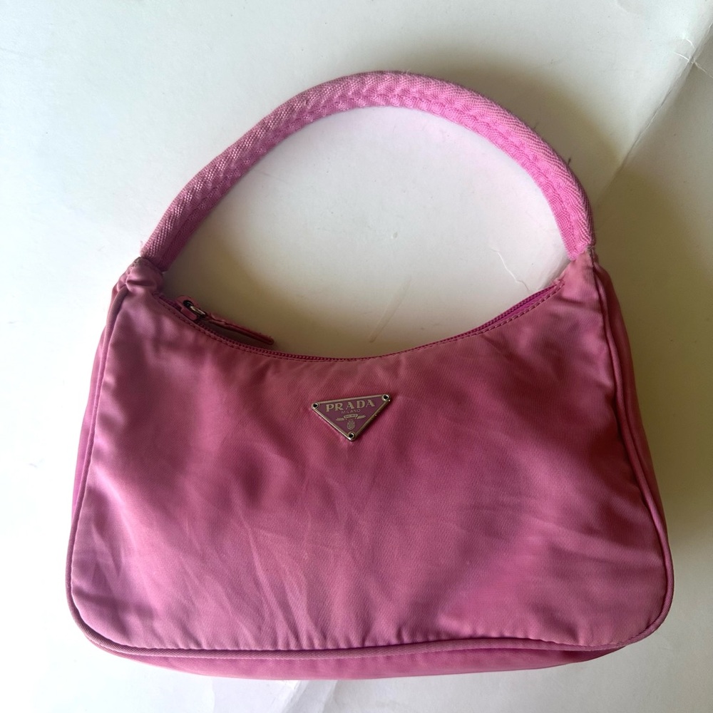 Prada Tessuto Nylon Pink Shoulder Bag
